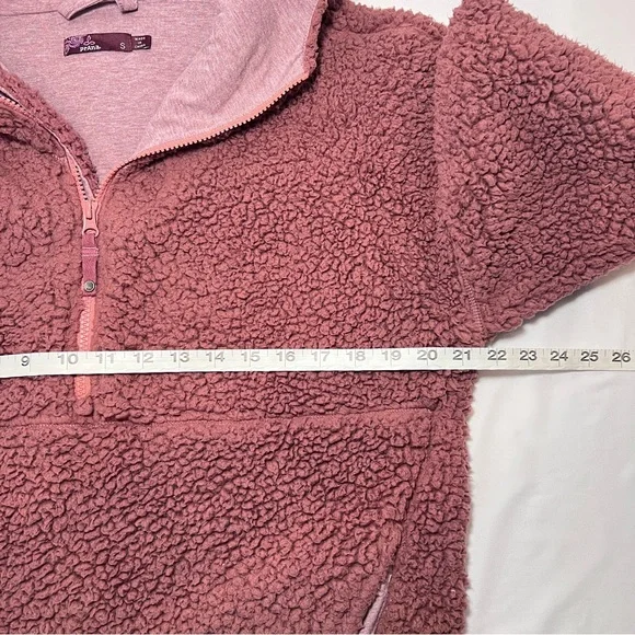 Prana Permafrost 1/2 Zip Pullover Hoodie - Rose colored - size small - Picture 3 of 10